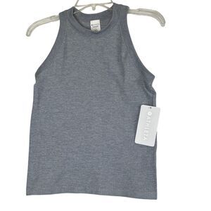 Athleta Renew Seamles Racerback Tank Heather Gray Medium NWT Workout Top